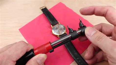 tool to unscrew watch back.